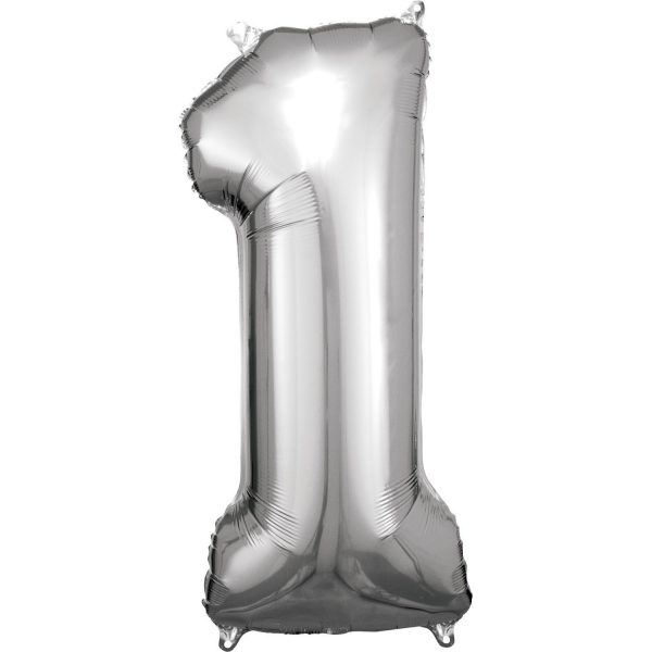 Folie ballon 1 zilver