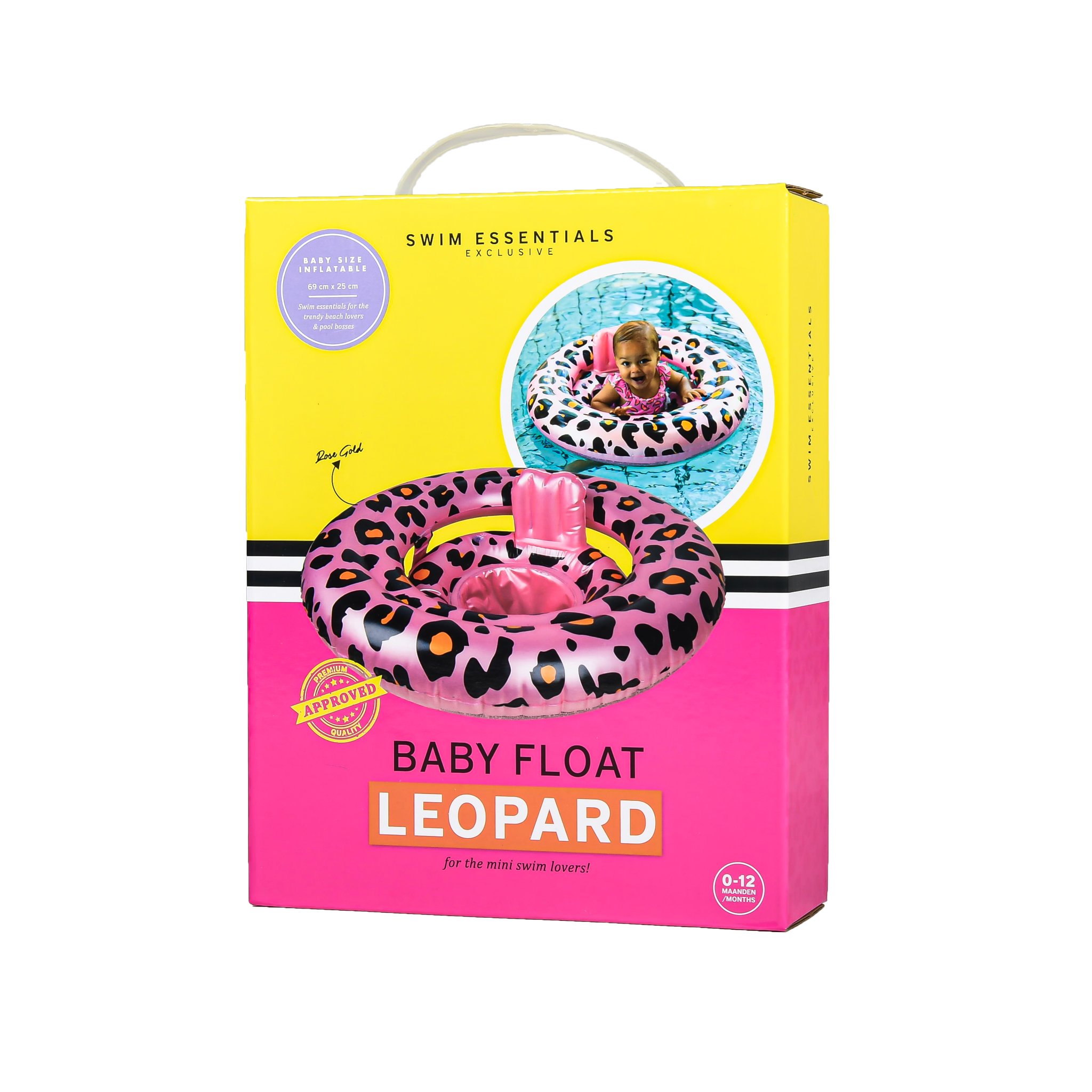 Swim Essentials babyfloat panter roze