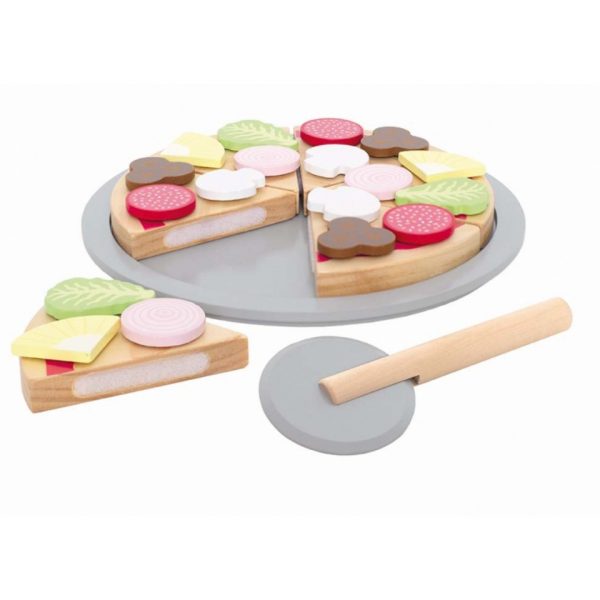 Houten pizza speelset