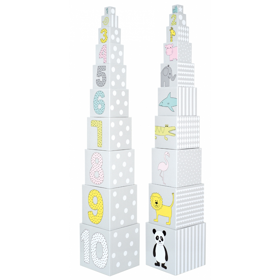 Stapeltoren grijs (10 delig)